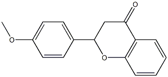 2-(4-methoxyphenyl)chroman-4-one Struktur