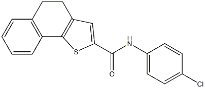 N-(4-chlorophenyl)-4,5-dihydronaphtho[1,2-b]thiophene-2-carboxamide Struktur