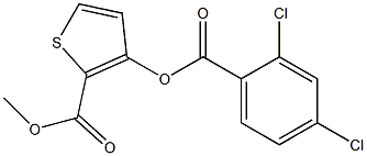 methyl 3-[(2,4-dichlorobenzoyl)oxy]thiophene-2-carboxylate Struktur