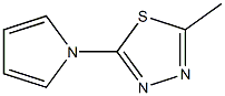 2-methyl-5-(1H-pyrrol-1-yl)-1,3,4-thiadiazole Struktur