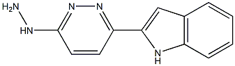 2-(6-hydrazino-3-pyridazinyl)-1H-indole Struktur