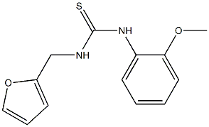 N-(2-furylmethyl)-N'-(2-methoxyphenyl)thiourea Struktur