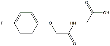 2-{[2-(4-fluorophenoxy)acetyl]amino}acetic acid Struktur