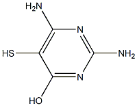 2,6-diamino-5-mercaptopyrimidin-4-ol Struktur