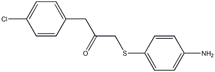 1-[(4-aminophenyl)sulfanyl]-3-(4-chlorophenyl)acetone Struktur