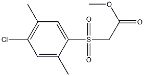 methyl 2-[(4-chloro-2,5-dimethylphenyl)sulfonyl]acetate Struktur