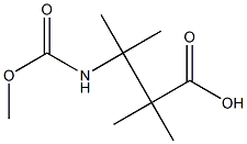 3-[(methoxycarbonyl)amino]-2,2,3-trimethylbutanoic acid Struktur