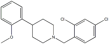 1-(2,4-dichlorobenzyl)-4-(2-methoxyphenyl)piperidine Struktur