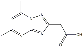 2-(5,7-dimethyl[1,2,4]triazolo[1,5-a]pyrimidin-2-yl)acetic acid Struktur