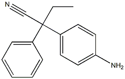 2-(4-aminophenyl)-2-phenylbutanenitrile Struktur