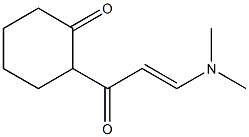 2-[(E)-3-(dimethylamino)-2-propenoyl]cyclohexanone Struktur