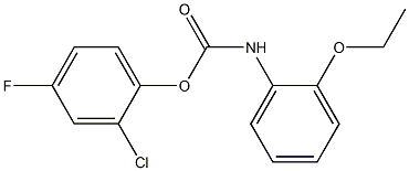 2-chloro-4-fluorophenyl N-(2-ethoxyphenyl)carbamate Struktur