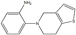 2-(6,7-dihydrothieno[3,2-c]pyridin-5(4H)-yl)aniline Struktur