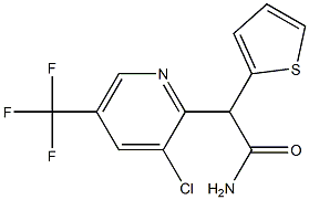 2-[3-chloro-5-(trifluoromethyl)-2-pyridinyl]-2-(2-thienyl)acetamide Struktur