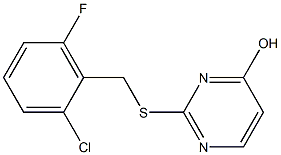 2-[(2-chloro-6-fluorobenzyl)thio]pyrimidin-4-ol Struktur