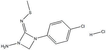 N-amino(methylthio)methylidene-N'-(4-chlorophenyl)guanidine hydrochloride Struktur