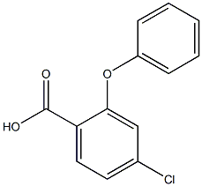 4-chloro-2-phenoxybenzoic acid Struktur