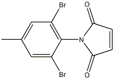 1-(2,6-dibromo-4-methylphenyl)-2,5-dihydro-1H-pyrrole-2,5-dione Struktur