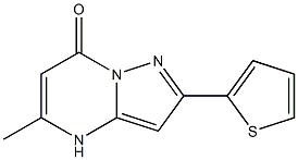 5-methyl-2-(2-thienyl)-4,7-dihydropyrazolo[1,5-a]pyrimidin-7-one Struktur