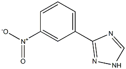 3-(3-nitrophenyl)-1H-1,2,4-triazole Struktur