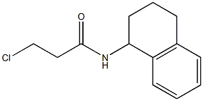 3-chloro-N-1,2,3,4-tetrahydronaphthalen-1-ylpropanamide Struktur