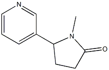 1-methyl-5-(3-pyridyl)pyrrolidin-2-one Struktur