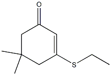 5,5-Dimethyl-3-(ethylthio)-2-cyclohexen-1-one Struktur