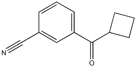 (3-cyanophenyl)(cyclobutyl)methanone Struktur