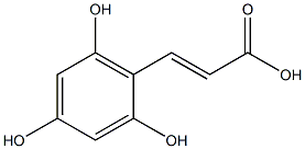 (E)-3-(2,4,6-trihydroxyphenyl)acrylic acid Struktur