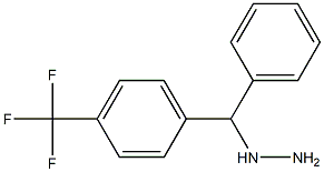 1-((4-(trifluoromethyl)phenyl)(phenyl)methyl)hydrazine Struktur