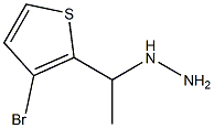 1-(1-(3-bromothiophen-2-yl)ethyl)hydrazine Struktur