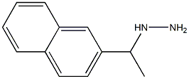 1-(1-(naphthalen-2-yl)ethyl)hydrazine Struktur