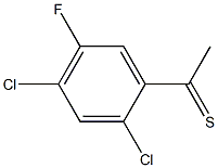 1-(2,4-dichloro-5-fluorophenyl)ethanethione Struktur