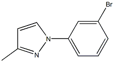 1-(3-bromophenyl)-3-methyl-1H-pyrazole Struktur