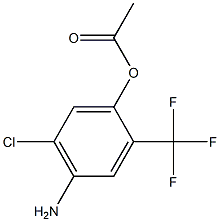 1-(4-Amino-5-chloro-2-trifluoromethyl-phenyl)-acetic acid Struktur