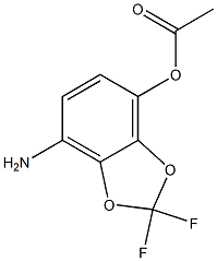 1-(7-Amino-2,2-difluoro-benzo[1,3]dioxol-4-yl)-acetic acid Struktur