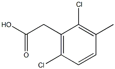 2-(2,6-dichloro-3-methylphenyl)acetic acid Struktur