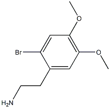 2-(2-bromo-4,5-dimethoxyphenyl)ethanamine Struktur