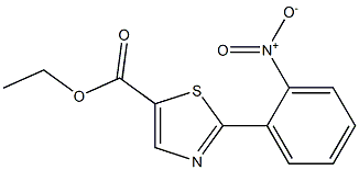 2-(2-NITRO-PHENYL)-THIAZOLE-5-CARBOXYLIC ACID ETHYL ESTER Struktur