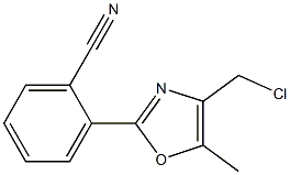 2-(4-(CHLOROMETHYL)-5-METHYLOXAZOL-2-YL)BENZONITRILE Struktur