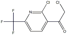 2-chloro-1-(2-chloro-6-(trifluoromethyl)pyridin-3-yl)ethanone Struktur