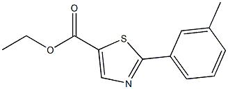 2-M-TOLYL-THIAZOLE-5-CARBOXYLIC ACID ETHYL ESTER Struktur