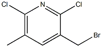 3-(bromomethyl)-2,6-dichloro-5-methylpyridine Struktur