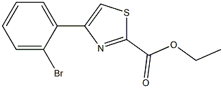 4-(2-BROMO-PHENYL)-THIAZOLE-2-CARBOXYLIC ACID ETHYL ESTER Struktur