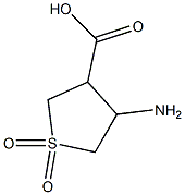 4-Amino-1,1-dioxo-tetrahydro-thiophene-3-carboxylic acid Struktur