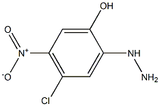 4-chloro-2-hydrazinyl-5-nitrophenol Struktur