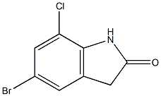 5-bromo-7-chloroindolin-2-one Struktur