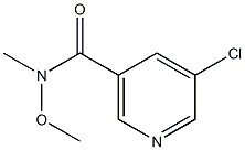 5-chloro-N-methoxy-N-methylnicotinamide Struktur