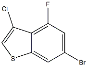 6-bromo-3-chloro-4-fluorobenzo[b]thiophene Struktur