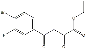 ethyl 4-(4-bromo-3-fluorophenyl)-2,4-dioxobutanoate Struktur